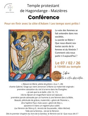 Conférence au Temple protestant de Hagondange